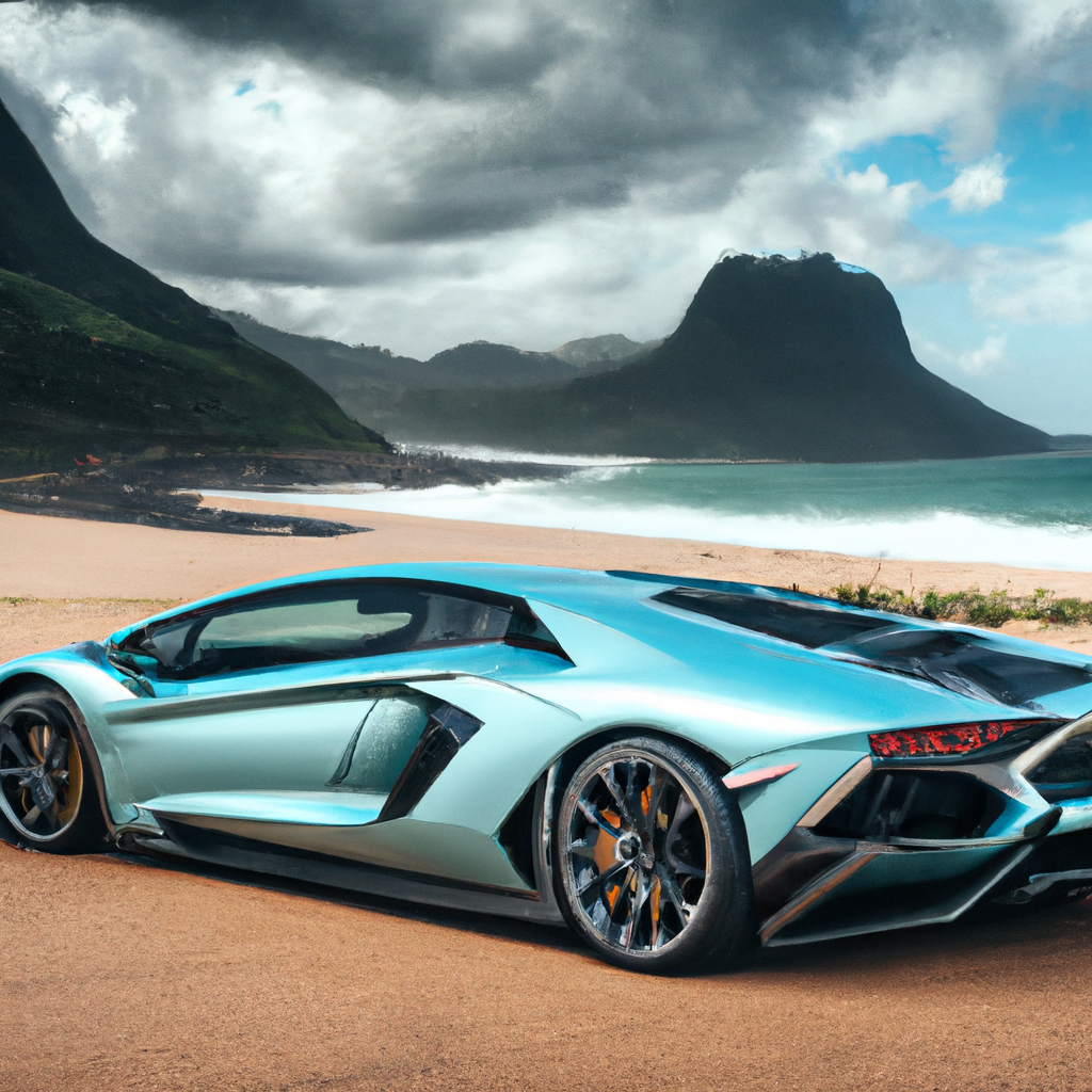 Lamborghini Aventador Azul Metálico na Serra Fluminense